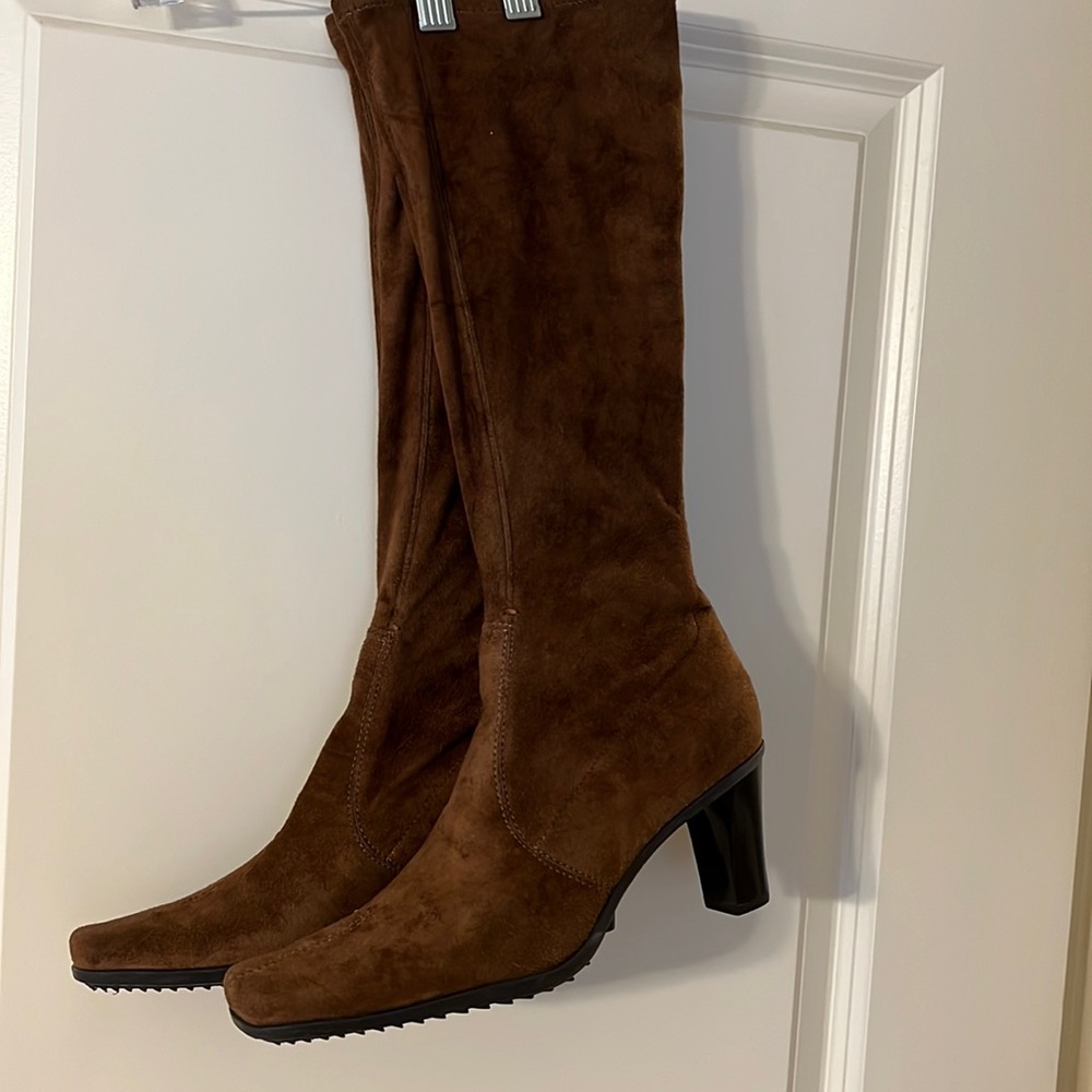 Franco Sarto Brown Sock Book Sz 8